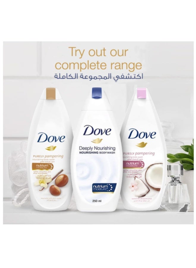 Dove Deeply Nourishing Body Wash – 3 × 500 ml - Image 2
